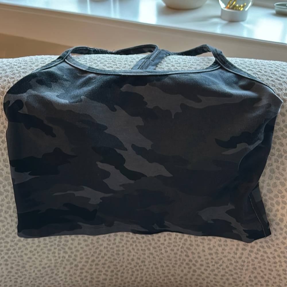 Spacedye Slim Racerback Bra camo
